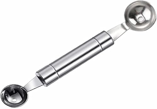 Cuchara de doble cara del melón de la fruta, 2 en 1 cortador de la cucharada del acero inoxidable 7.9 in