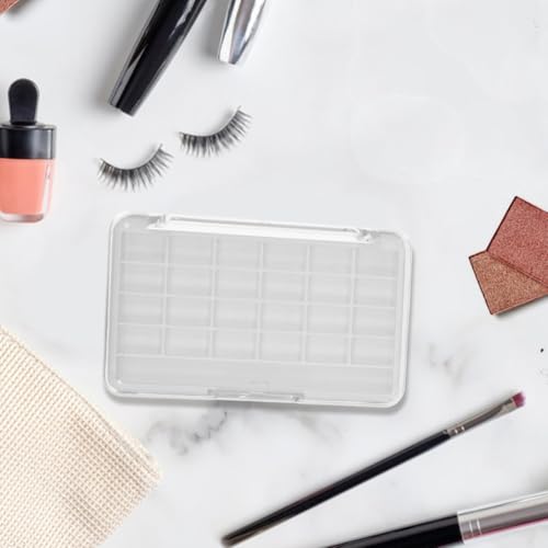 DIYEAH Palette Maquillage Vide 2pcs en PP et AS, Boîte Blanche Portable Multifonction pour DIY, Porte-Boîtier de Fard à Paupières pour Enthousiastes Professionnels – vue 5