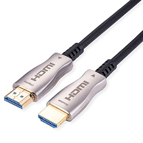 Cable Ultra HDMI Óptico Activo 4K 15 m que soluciona la pérdida de señal en pantallas lejanas