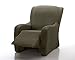 Textilhome - Elastyczny pokrowiec na fotel Relax MARIAN, 1 osobowa - od 70 do 100 cm. Kolor Brązowy