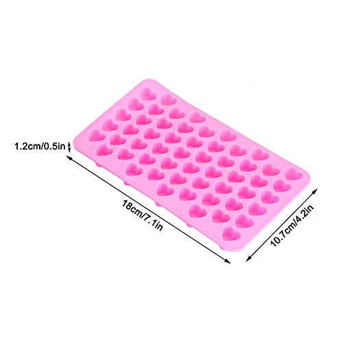 Molde de silicona para cubitos de hielo en forma de corazón mini miniatura 3