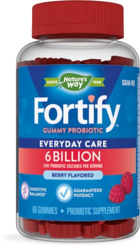 Nature's Way Fortify Probiotic Gummies, 6 Billion, 60 Gummies