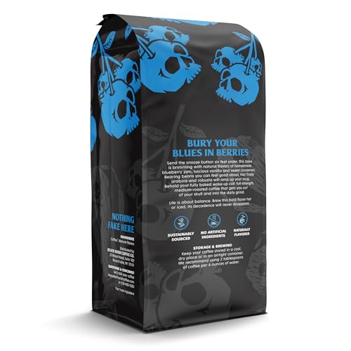 Image of Death Wish Coffee, Fair Trade, Ground Blueberry Coffee, 14 oz