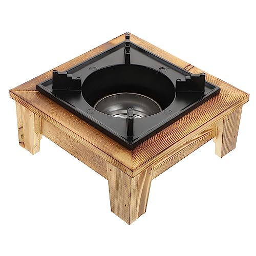 Abaodam 1 juego de estufa de alcohol sólido líquido portátil para cocinar al aire libre, estufa de camping con base, diseño seguro e higiénico para picnic y festivales
