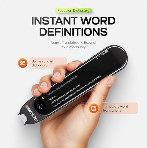 Image of Scanmarker Max Reading Pen + Phonics Cards Bundle | Designed for Classroom Support with Phonics Assistance, Lock Function and Assistive Web App