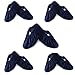 BlesMaller 5 Paires Surchaussures lavables Couvre-Chaussure Anti Glisse Réutilisables Antidérapant Chausson avec Flanelle pour Maison Le Ménage, et Bureau Informatique(Bleu marin)-L