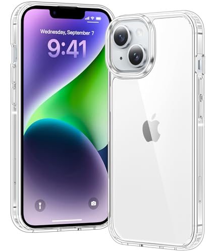 Voyahülle Clear Case for iPhone 14 Plus Ultra Thin Shockproof TPU Cover Anti-Yellowing Crystal Clear Phone Case for Apple iPhone 14 Plus - Clear