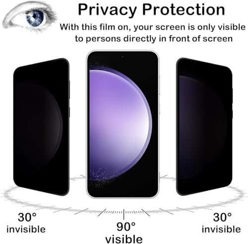 Image of ZARALA Privacy Screen Protector for For CMF Phone 2 Pro and Nothing Phone 3A Lite Fingerprint is Not Working Anti-Spy Tempered Glass Film, 9H Hardness, Anti Bubble-Free, Anti-Spy Screen Protector