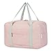 for Ryanair Cabin Bags 40x30x20 Underseat Foldable Travel Duffel Bag Holdall Tote Carry on Hand Luggage Overnight for Women and Men 20L (Pink)