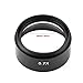 Thincol 0.7X Auxiliary Stereo Microscope Objective Lens, 48mm Mounting, Easy to Attach, Black, LED Light, Metal, Industry Video Microscope Accessory