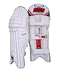 DBS & Sons Elite Youth Batting Leg Guard/PAD Right Hand White ( Size Sutaible Right Hand Batsman) Youth Cricket Pad/Leg Guard
