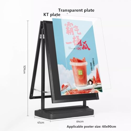 Support de panneau publicitaire extérieur avec pied lestable pour affiche - 2