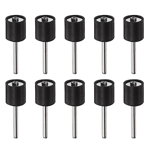 sourcing map Lot de 10 mandrins en caoutchouc pour tambour de ponçage 1/2 Tige de 1/8 Support de manchon de ponçage pour ponceuse à tambour meuleuse rotative