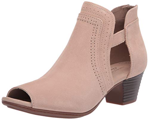Clarks Women's Valarie Trail Heeled Sandal, Sand Suede, 1 #TOP18