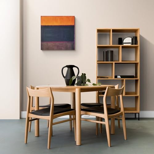 Impression sur toile Mark Rothko orange gris 40x40cm décoration murale - 3