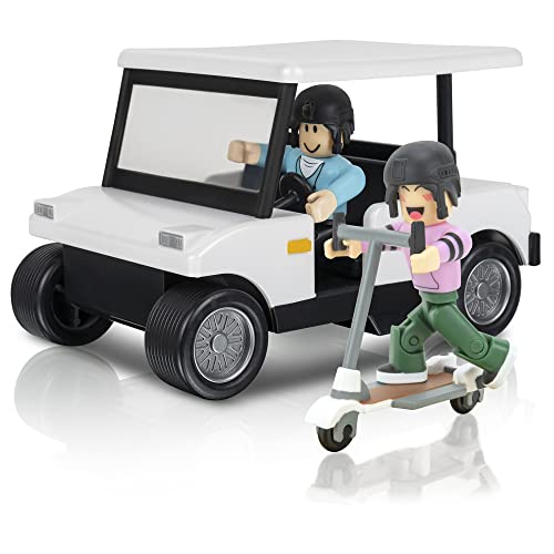 Roblox Celebrity Collection Brookhaven-Carrito de Golf (Incluye artículo Virtual Exclusivo), Multicolor (Jazwares ROG0239)