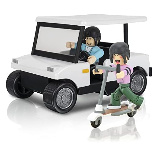 Roblox Celebrity Collection Brookhaven-Carrito de Golf (Incluye artículo Virtual Exclusivo), Multicolor (Jazwares ROG0239)