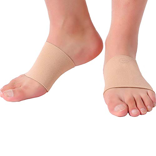 Doc Miller Premium Arch Support - 1 Pair Plantar Fasciitis Brace For Foot Care, Heel Spurs, Feet Pain, Flat Arches And Foot Arch Support For Relief And Recovery - Skin Color - Medium Size #TOP3