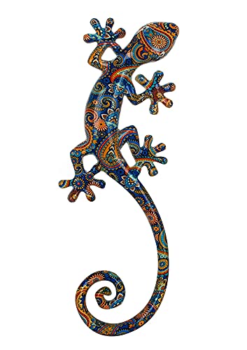 SGRIMALT Salamandre Gecko Porte-bonheur, Déco murale ou à poser, Modèle Kolor 1, H 35 cm