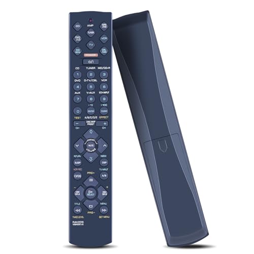 GOUYESHO Télécommande de Rechange RAV206 pour récepteur AV Yamaha HTR-5140 HTR-5140RDS X-V520 RX-V420 RX-V420RDS HTR-5440 HTR-5440RDS RX-V495 YHT-34 pour télécommande Yamaha