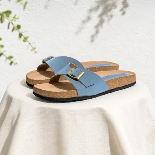 Image of Indifeet Daily Use Stylish Buckle Casual Cork Sandals for Women