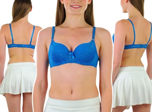 Image of ToBeInStyle Women's Pack of 6 Classic Style Underwire Supportive Padded Bras