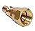 DOZYANT 1/4'' RV Propane Quick Connect Fittings for Connecting Low Pressure Gas Appliance Heater Grill Fire Pit and RV Quick Connect, 1/4" quick key connect plug x 3/8" Female Flare