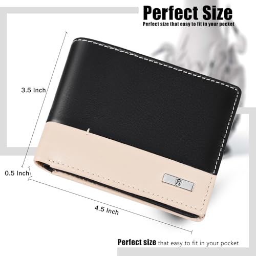 Image of HORNBULL Nikolas Black Leather Wallet for Men | Genuine Leather Wallet with RFID Blocking | Purse for Men