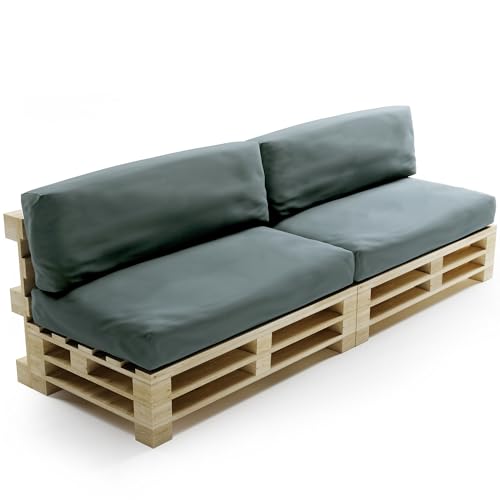 Bananair Pallet Cushions 2 Seat & 2 Back Dark Grey