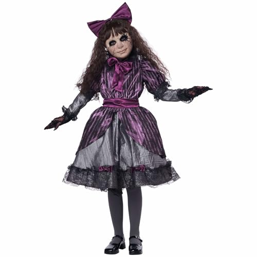 Disfraz infantil Creepy Doll talla Medium miniatura 1
