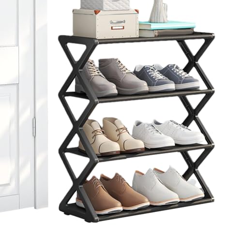Estante organizador de zapatos - Estante de almacenamiento de zapatos de varios niveles, organizador de zapatillas | Soporte para zapatos duradero para el hogar, entrada, puerta de entrada, baño, zapa