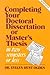 Completing Your Doctoral Dissertation/Master's Thesis in Two Semesters or Less, 2nd Edition