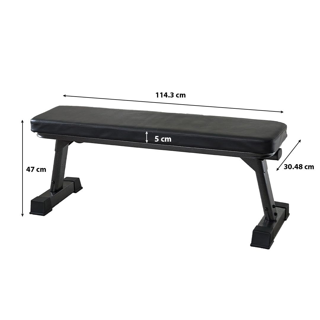 Banc De Musculation Multifonction Finer Form Réglable - Banc Fitness Plat/Decline, 300 Kg Capacité, Rouge/Noir - Neuf
