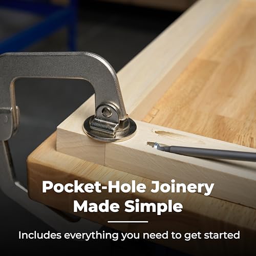 Kreg R3 Jr. Pocket-Hole Jig System - Portable Kreg Pocket-Hole Jig - Easy Clamping & Adjusting - Includes Positioning Sliders - For Materials 1/2" to 1 1/2" Thick
