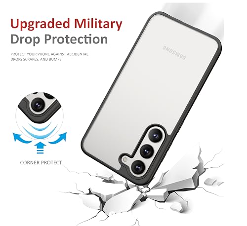 Image of Thermoplastic Polyurethane Case For Samsung Galaxy S23,[Anti-Yellowing Technology] [Military Grade Drop Protection] Shockproof Slim Hybrid Phone Case For Samsung Galaxy S23 5G-Carbon Black