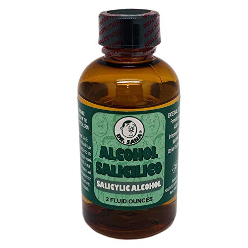 Dr Sana 5% Salicylic Alcohol. Acne, Warts, Ringworm and Psoriasis Treatment. Skin Toner and Cleanser. 2 Oz