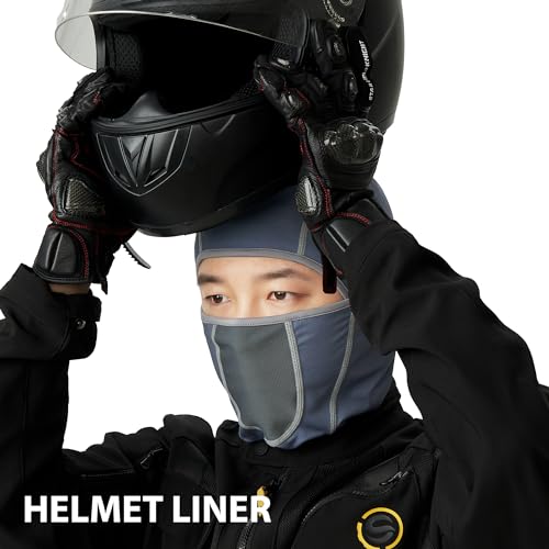 Image of LONGLONG Balaclava Face Mask- 2 Pcs Sun Protection Mask Dustproof, Breathable Summer Full Face Cover for Motorcycle, Cycling