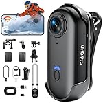 SecuraLen Camara Deportiva Mini, 1080P HD Action C...: 【Compacto y para Todo Clima】Esta camara deportiva mini del tamaño de un pulgar cuenta con WiFi integrado para compartir en redes sociales con un clic. Con clasificación IP68 e incluyendo estuche impermeable 30m, la action cam wifi captura video 1920x...