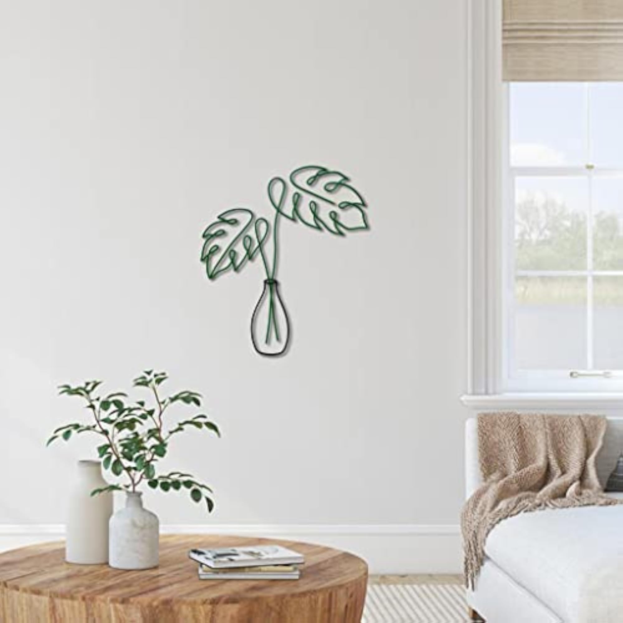 Metal Flower Wall Art Sculpture for Indoor Decor