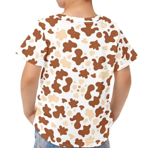 Image of Xhuibop Kids Tshirts Girls Boys 3-16 Years Summer Clothes for Teens Loose Fitting Tops