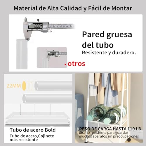 El mejor review de Percheros para ropa tabla con los diez mejores. 8 Imagen adicional