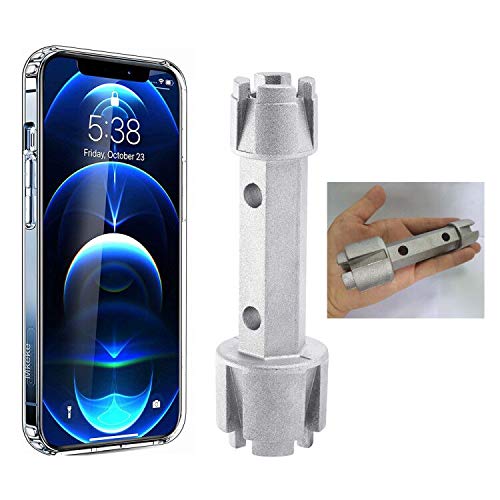 Tub Drain Remover Wrench - Use to Install and Remove Most Bath and Shower Drains and Closet Spuds Square Plastic Toilet Seat Nuts