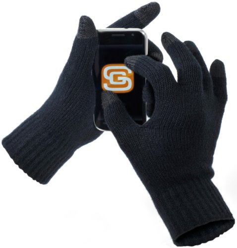 Preisvergleich Produktbild Screen Gloves, hochwertige Touchscreen Handschuhe, Bequeme Smartphone Gloves, Winterhandschuhe fürs Smartphone, Schwarz
