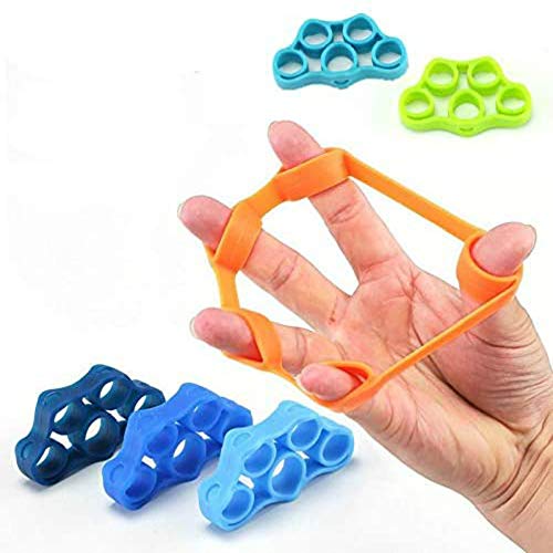6Pcs Hand Strength Grip,Finger Exerciser Forearm Grip Trainer Resistance Bands