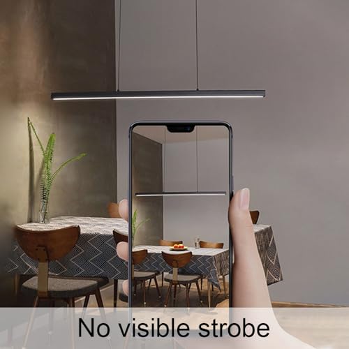 LED linéaire suspension moderne noir pour un éclairage de bureau - 4