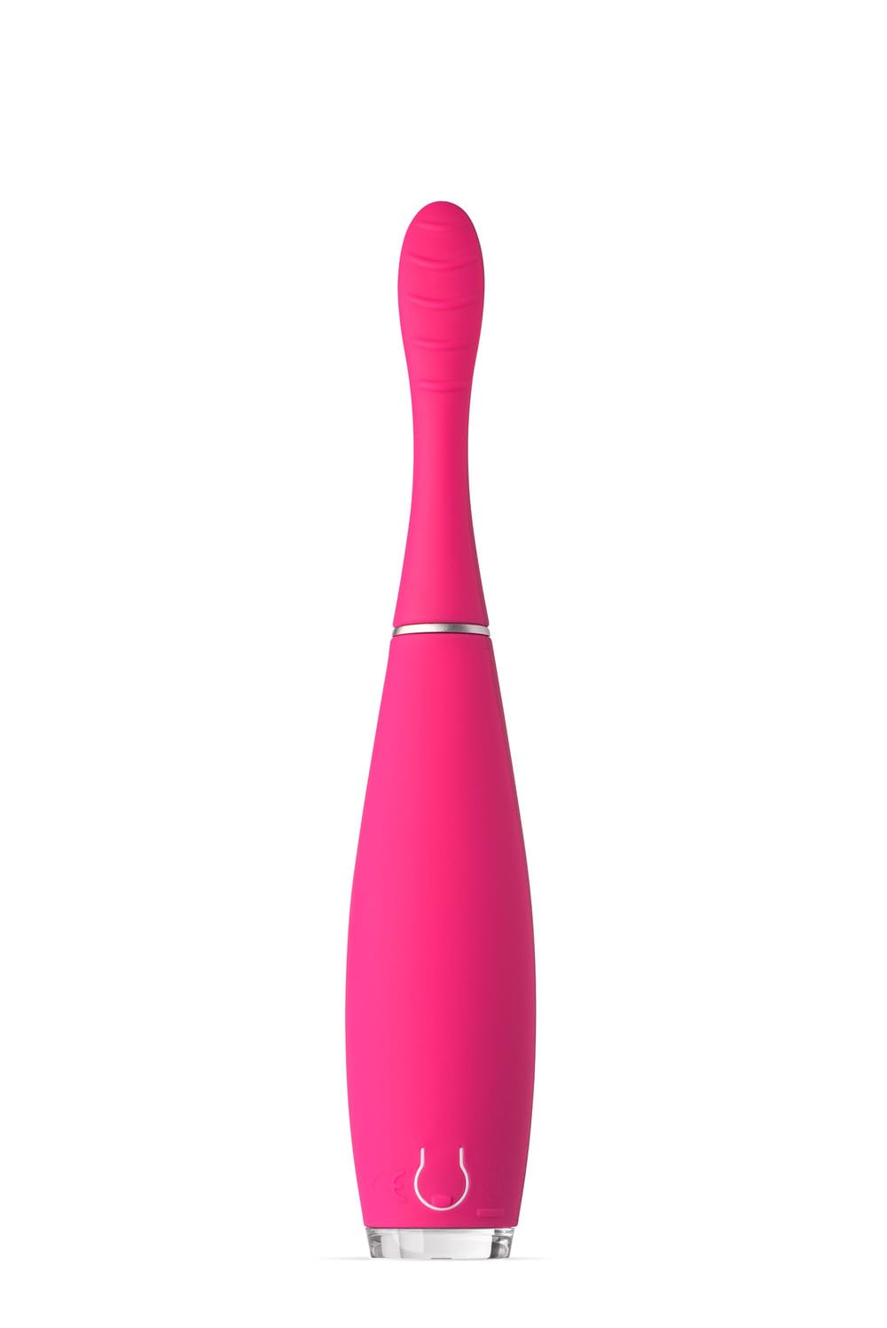 FOREO ISSA Kids - Spazzolino da denti sonico in silicone, per bambini dai 5 ai 12 anni, rosa naso, ippopotamo