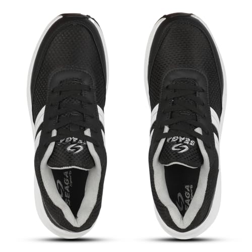 Image of SEAGA Sports Men Running Sports Shoes | Super Soft Breathable Casual Sneakers for Men | Anti-Skid Sole | Cushioned Insole | Lightweight Shoes Pack of 1