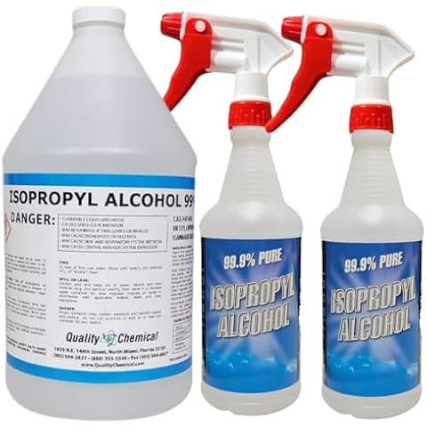 Quality Chemical - Super Premium - 99.9% Pure Isopropyl Alcohol (IPA) - Made in The USA - (1) 128 Fl Oz Bottle - Concentrated Isopropyl Alcohol (Combo) Cover