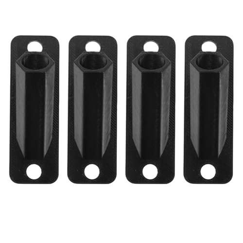 KICHOUSE Lot de 4 Mini Supports de Drapeau muraux avec vis - Support de Drapeau Miniature en Plastique - Base de compacte pour avec Trou de 1 cm de diamètre,...
