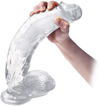 SJX-Love Huge Dongs 12 Inch Medical-Grade Crystal Glass Stick Straight Inside Soft Wand Couple Role Play SJX-Love